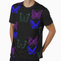 Glowing butterfly’s goth y2k style design by VantaTheArtist