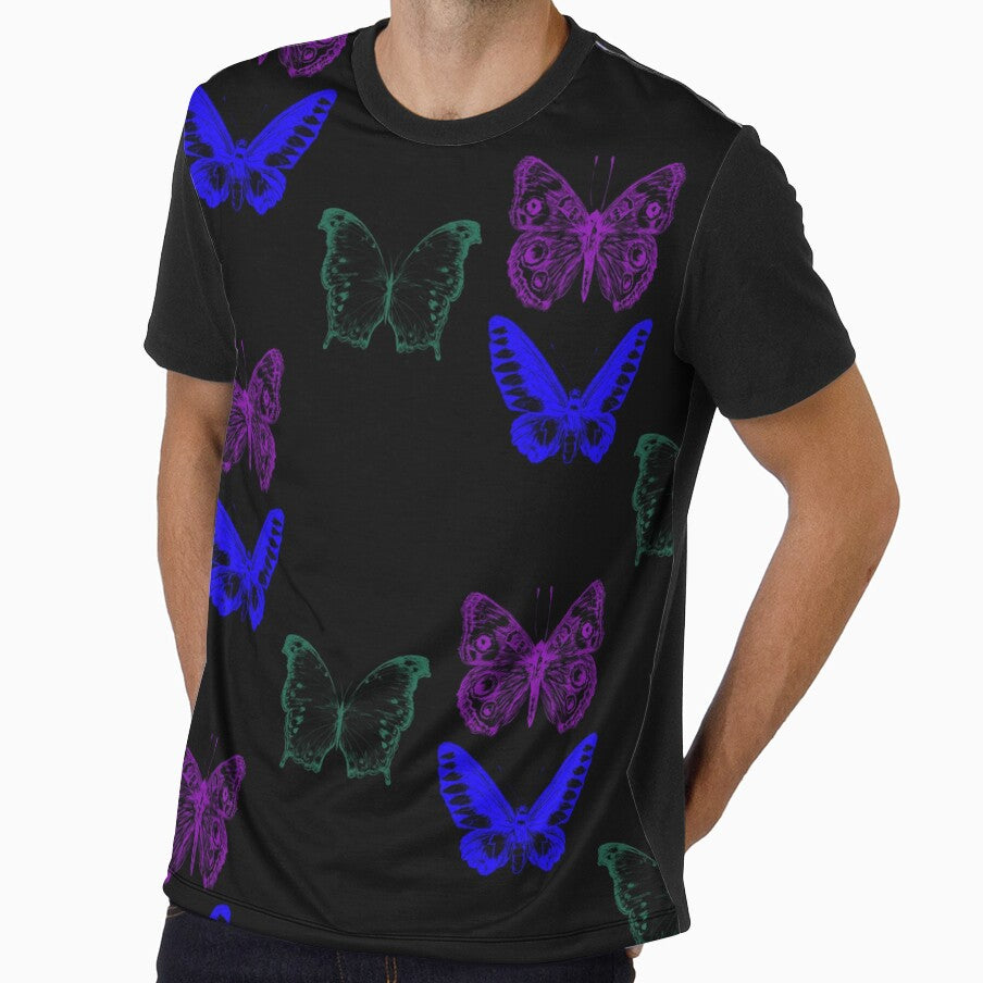 Glowing butterfly’s goth y2k style design by VantaTheArtist