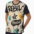 Rebellion street art chaos by Prasakro