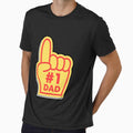 Cool Tropical Minimalist Dad Shirt, Casual Everyday Gift for Father by Mohtarma Designs
