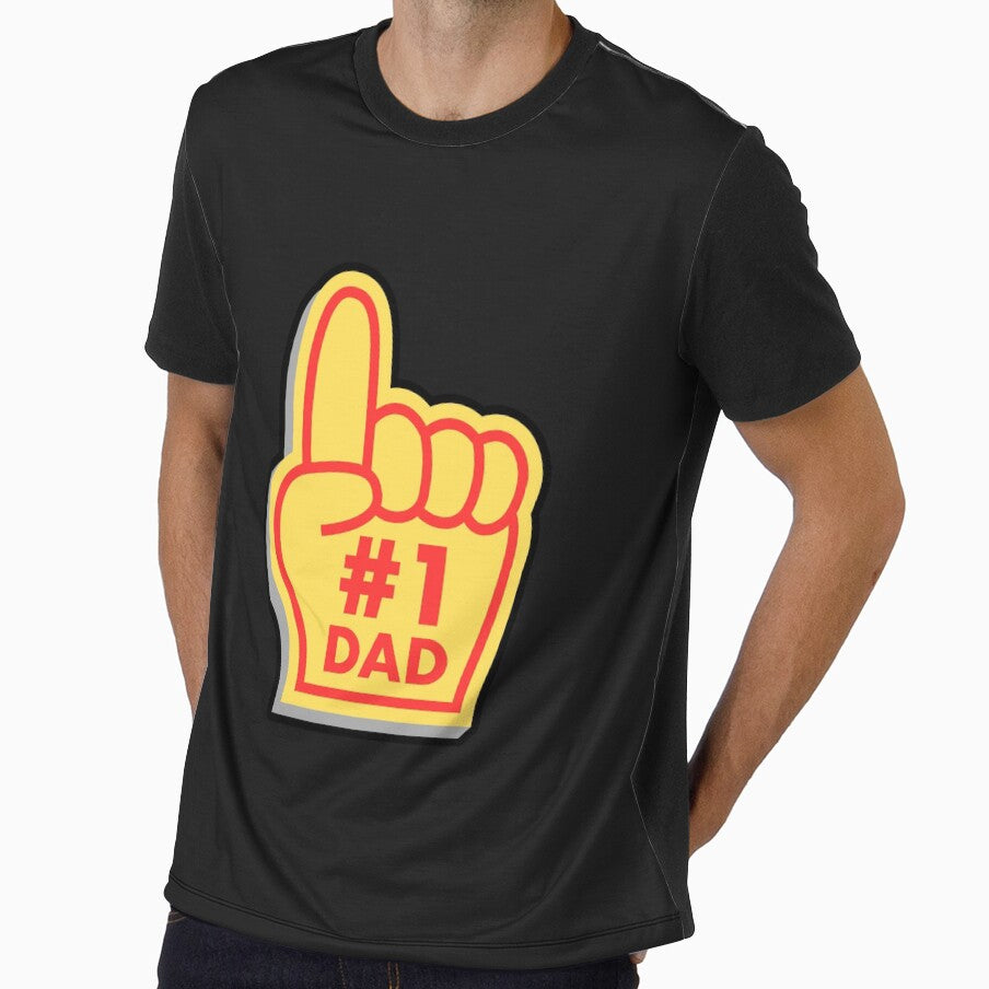 Cool Tropical Minimalist Dad Shirt, Casual Everyday Gift for Father by Mohtarma Designs