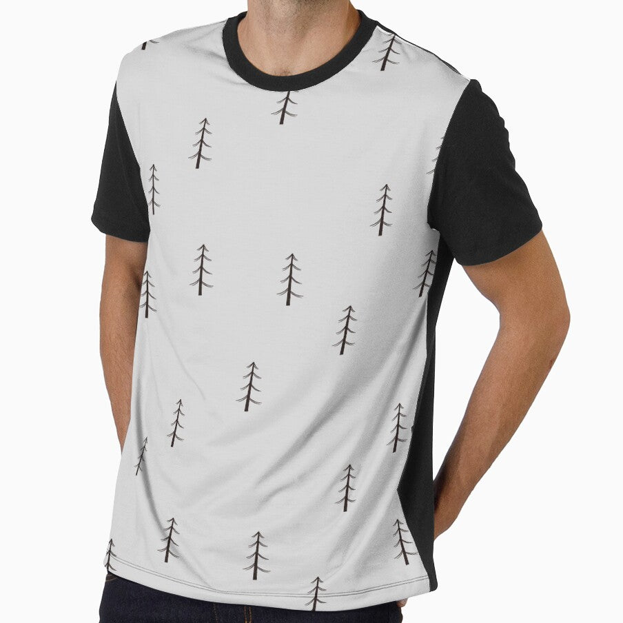 Minimalist Forest on Light Gray by KSimpson838