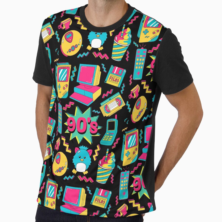 90s Retro Pop Culture Aesthetic Nostalgic Bold Design by Artography Designs