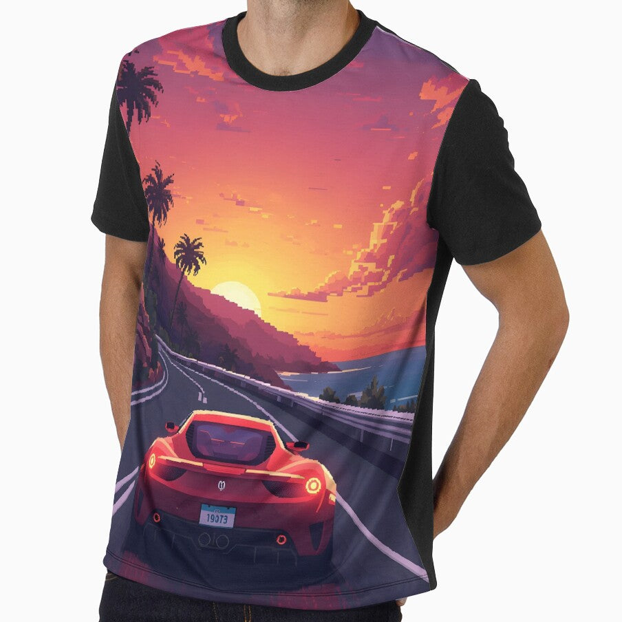 Coastal Arcade Racer: 16-Bit Sunset Drive by ThePixelArchive