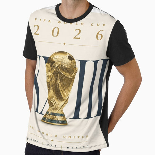 2026 World Football Championship | Minimal Gold Trophy Poster by BoomStickers18