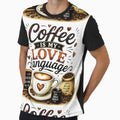 offee Is My Love Language | Funny Coffee Lover Vintage Design by SlanPOD