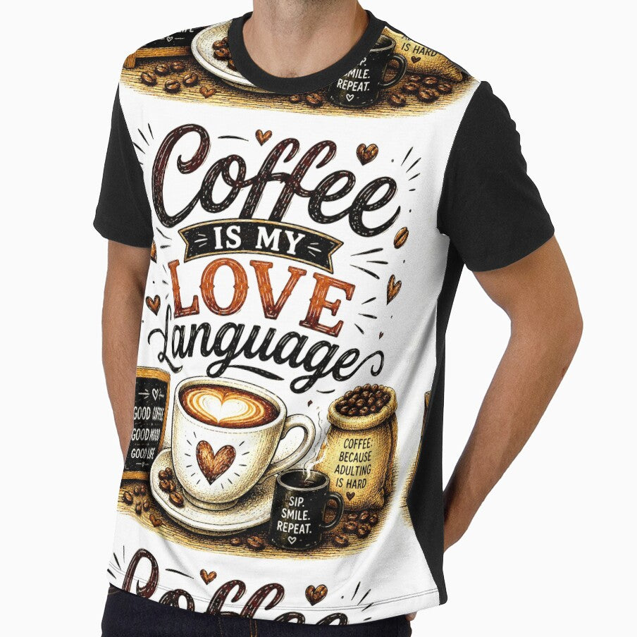 offee Is My Love Language | Funny Coffee Lover Vintage Design by SlanPOD