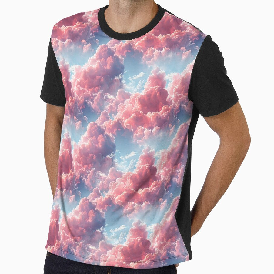 Dreamy Pink Sunset Clouds Seamless Pattern by NTGUILTY
