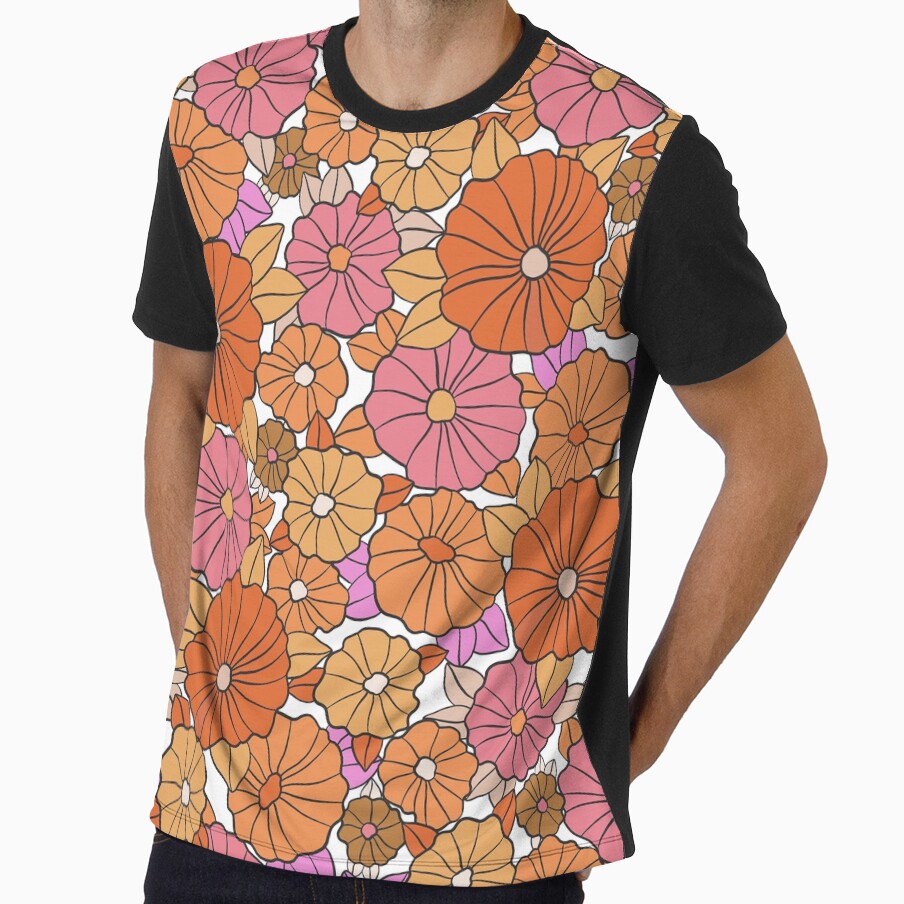 Groovy Retro 70's Flowers by meggydesigns