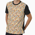 Retro Liquid Swirl 70s Abstract by SplashTastic