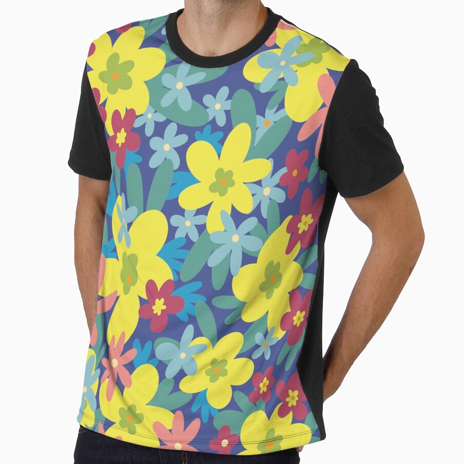 Stay Groovy Retro Flowers 90s Hot Summer by PDMT