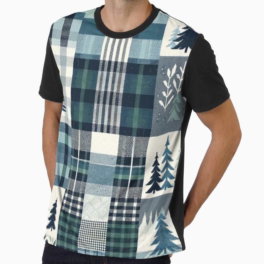 Winter-Inspired Checkered Pattern Print by PinUpPizzazz