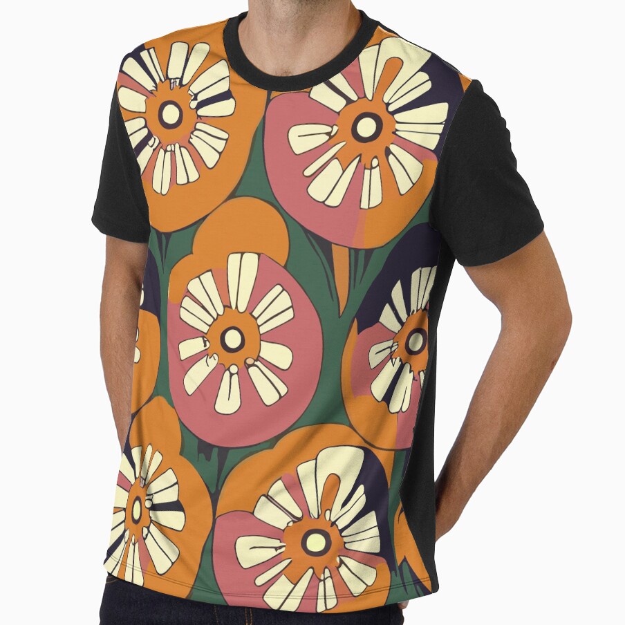 Sixties Abstract Floral Pattern by SamJanner