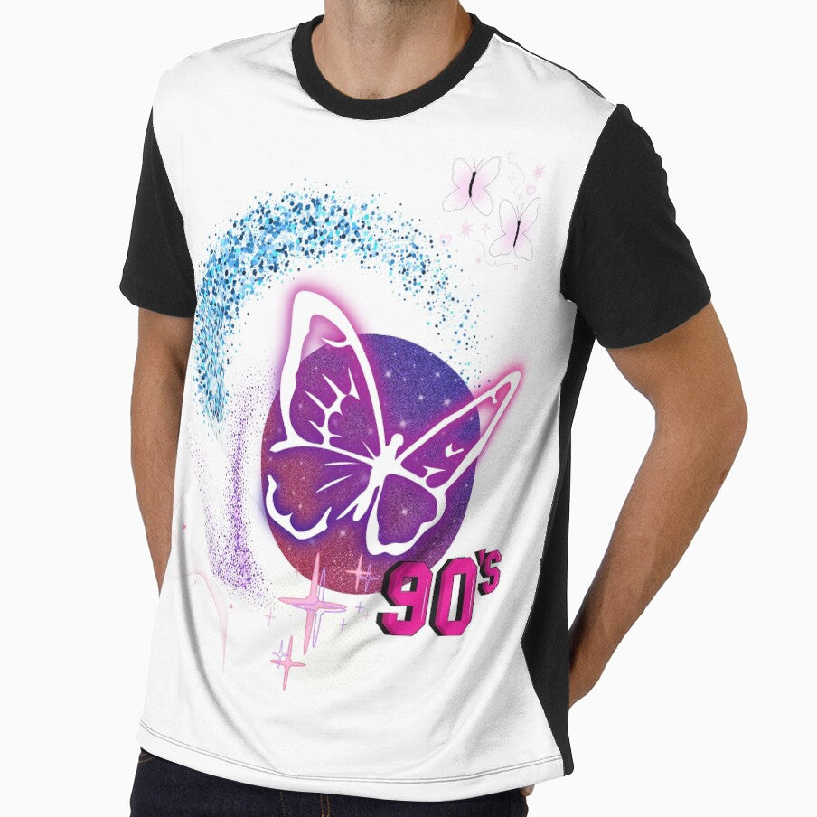 90s Butterfly Aesthetic Retro Y2K Butterfly Vintage 90s Style Cute Butterfly Graphic by Aura Design