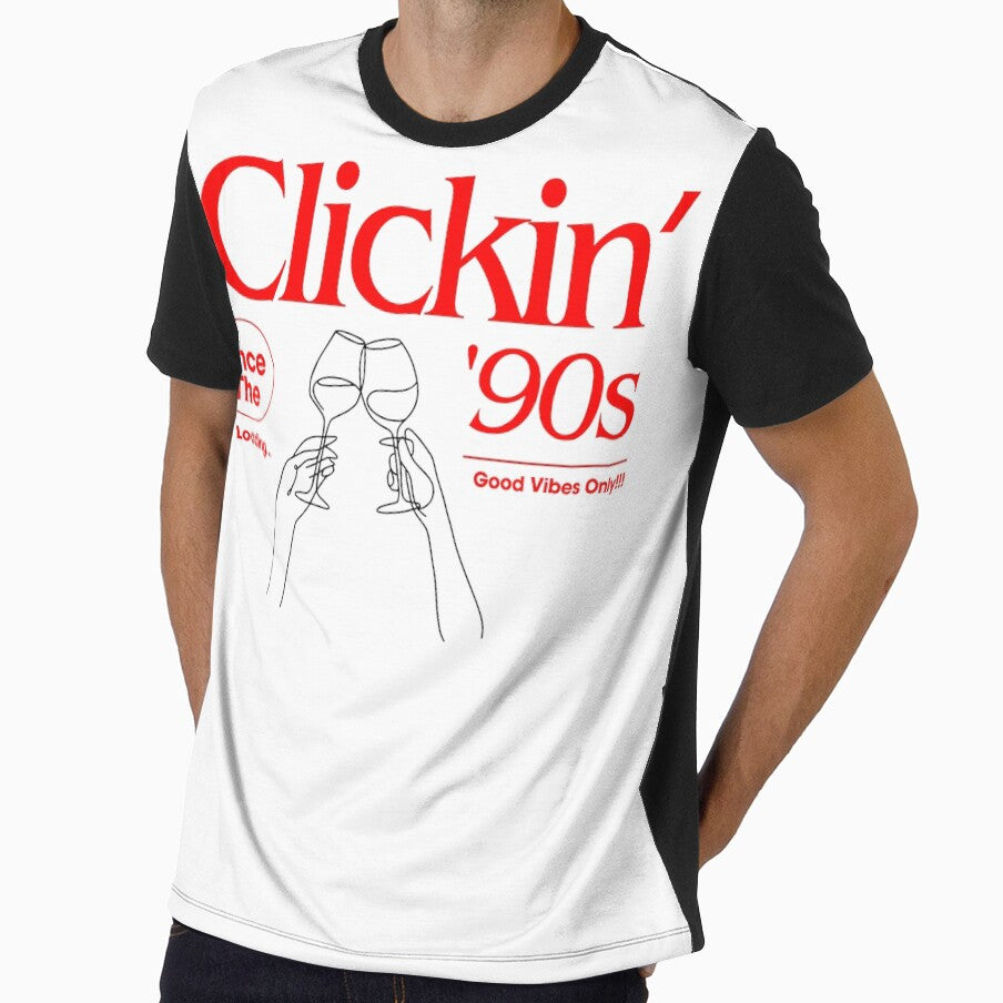 Clickin' '90s – Nostalgic Retro Vibes Graphic Tee by SunCoThreads
