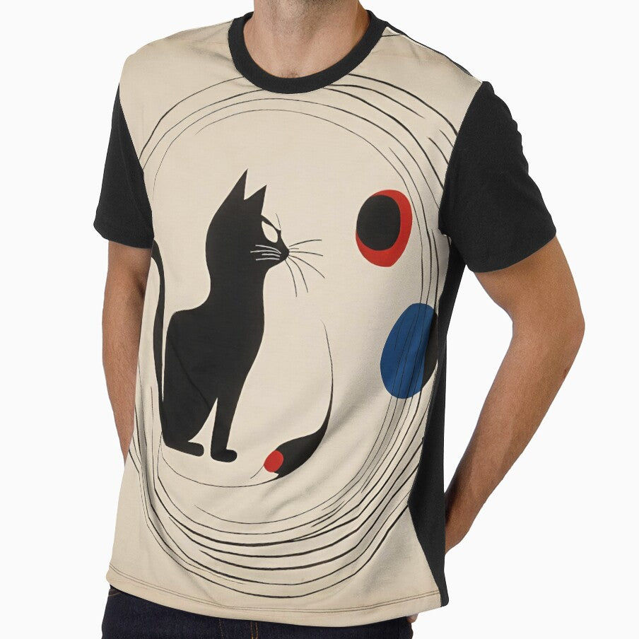 Joan Miro Inspired Abstract Cat with a Toy by bettypure