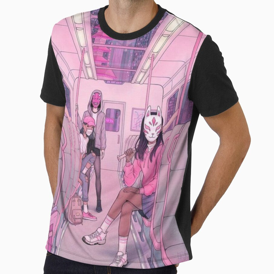 anime Japan aesthetic cartoon pink y2k retro by rebsunn