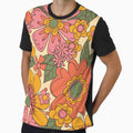 Groovy Retro Floral Pattern by NicolJay