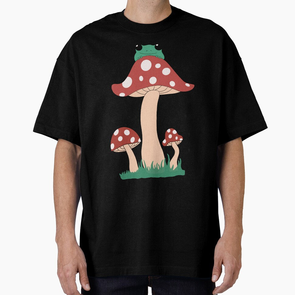 Frog on mushroom by YonivanL