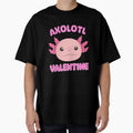 Axolotl Valentine - Adorable Axolotl Valentine by Fede Prints