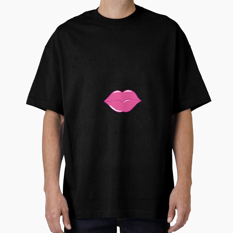 New Year 2018 | Eye-glasses Pink Lip T-Shirt by AllStarMerch