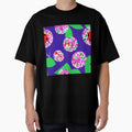 Purple, pink and green retro abstract by SophieClimaArt