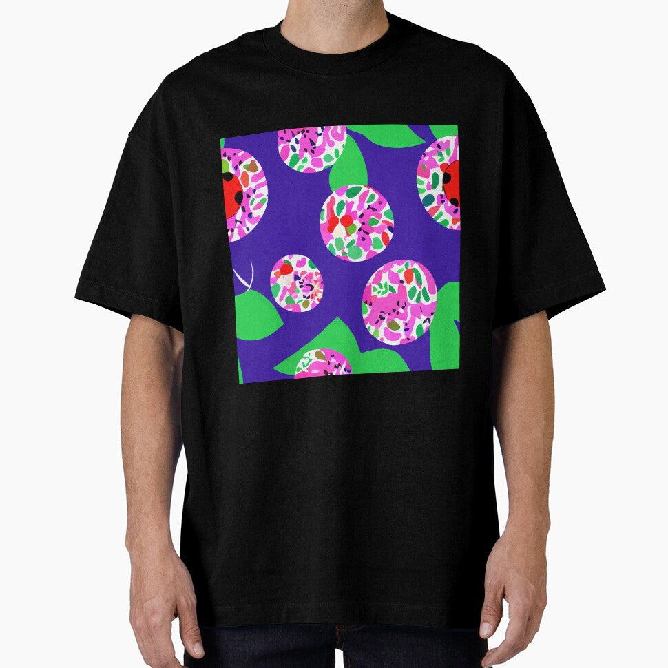 Purple, pink and green retro abstract by SophieClimaArt
