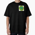 retro green groovy peace sign and flowers by radgoodies