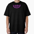 Bold Angry Winged Face Streetwear Graphic T-Shirt by TWECclothing