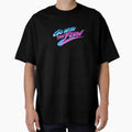 Go With The Flow 80s Retro Wave Typography | Neon Retro Motivation by Art-Selling