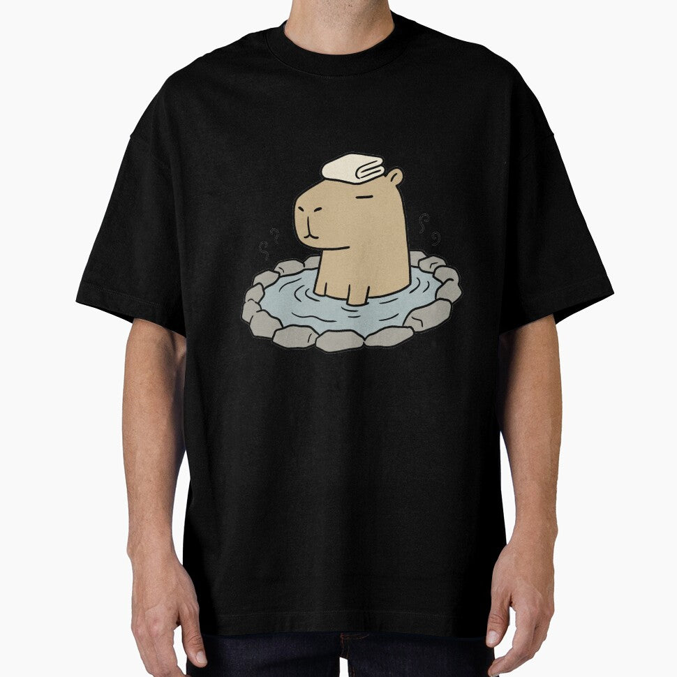 Zen Capybara Onsen - Chill Spa Day Aesthetic Sticker by 1434s