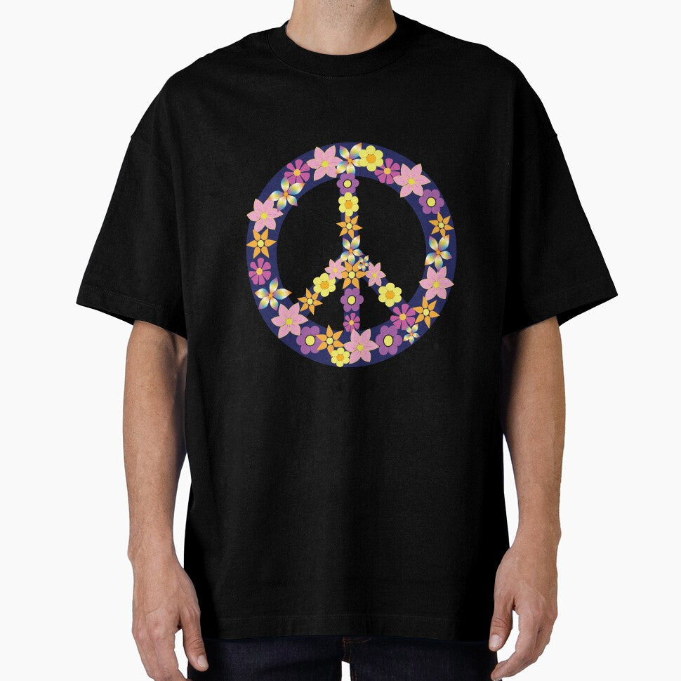 Peace Sign with Flowers by LornaHamel