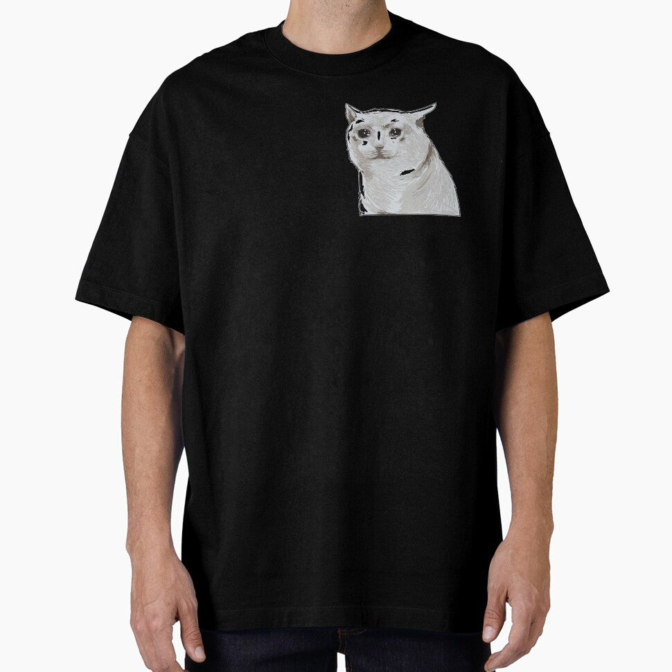Sad Cat In Grunge cut cat meme by Manara  -Art