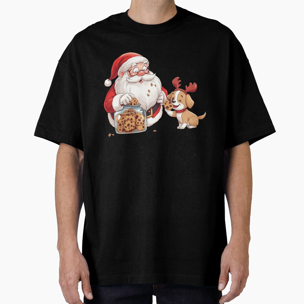 Caught Red Handed Santa Cookie Thief by sa-prints