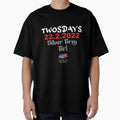 Happy Twosday one-time event Silver grey girl.(Light logo on dark top) by markyboyce247