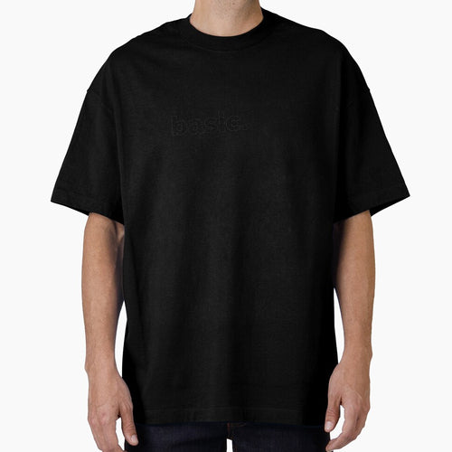 "Basic" Word Minimalist Text Design - Minimalistic Life - Minimalist Line Art by The Red Nox