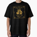 “Would You Still Love Me If I Was A Wyrm?” Gold on Black by Vileprint