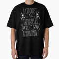 Tattooist by day Therapist by Appointment - With Doodles- White Script Design by Mitch616Art