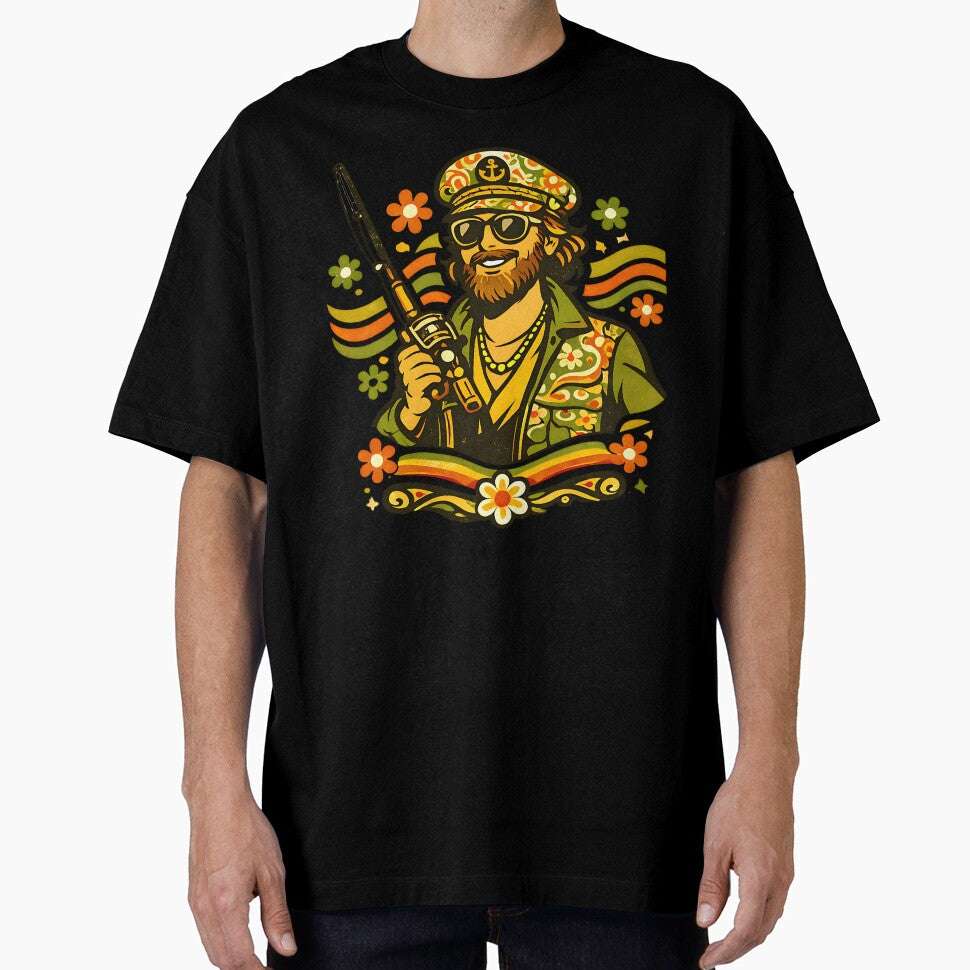 Groovy Captain Angler Retro Fishing Art by EimSol