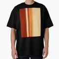 Vintage Burnt Orange Abstract Stripes by PatternDesign01
