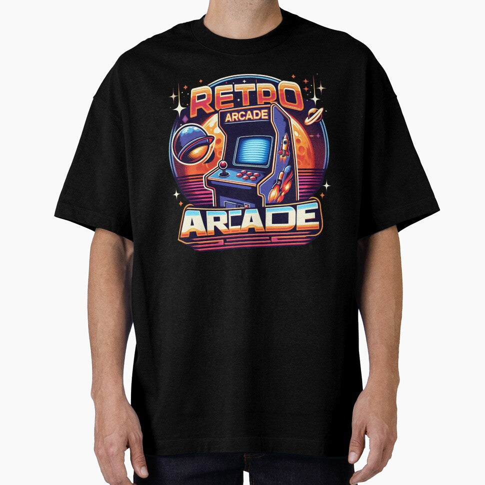 Retro Arcade Machine with Space Theme and Rockets. by The-T-In-Retro