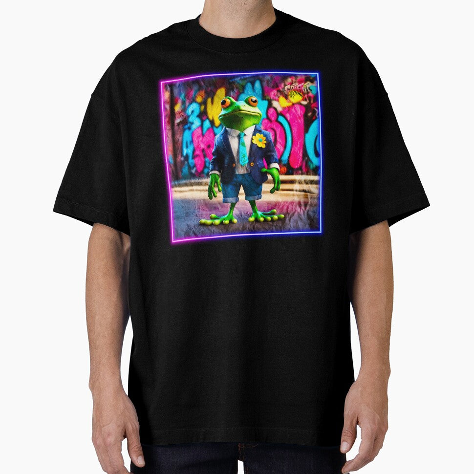 Graffiti style frog by Drone-tees