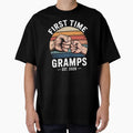 First Time Gramps Est 2026 Retro Fist Bump New Grandpa Design by Gogetgiggles