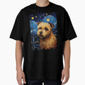Funny Norfolk Terrier Starry Night Illustration Mom Dad Kids by rafaeltto