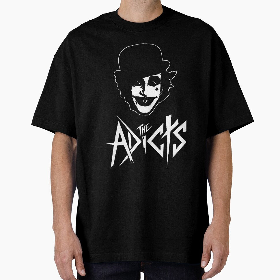 The Adicts Black and White Punk Shirt — UK Punk Rock Droog Aesthetic Band Tee by Cat-butt-shirts