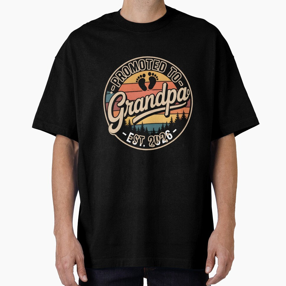 Promoted to Grandpa Est. 2026 – Baby Announcement Grandpa by MizoX7