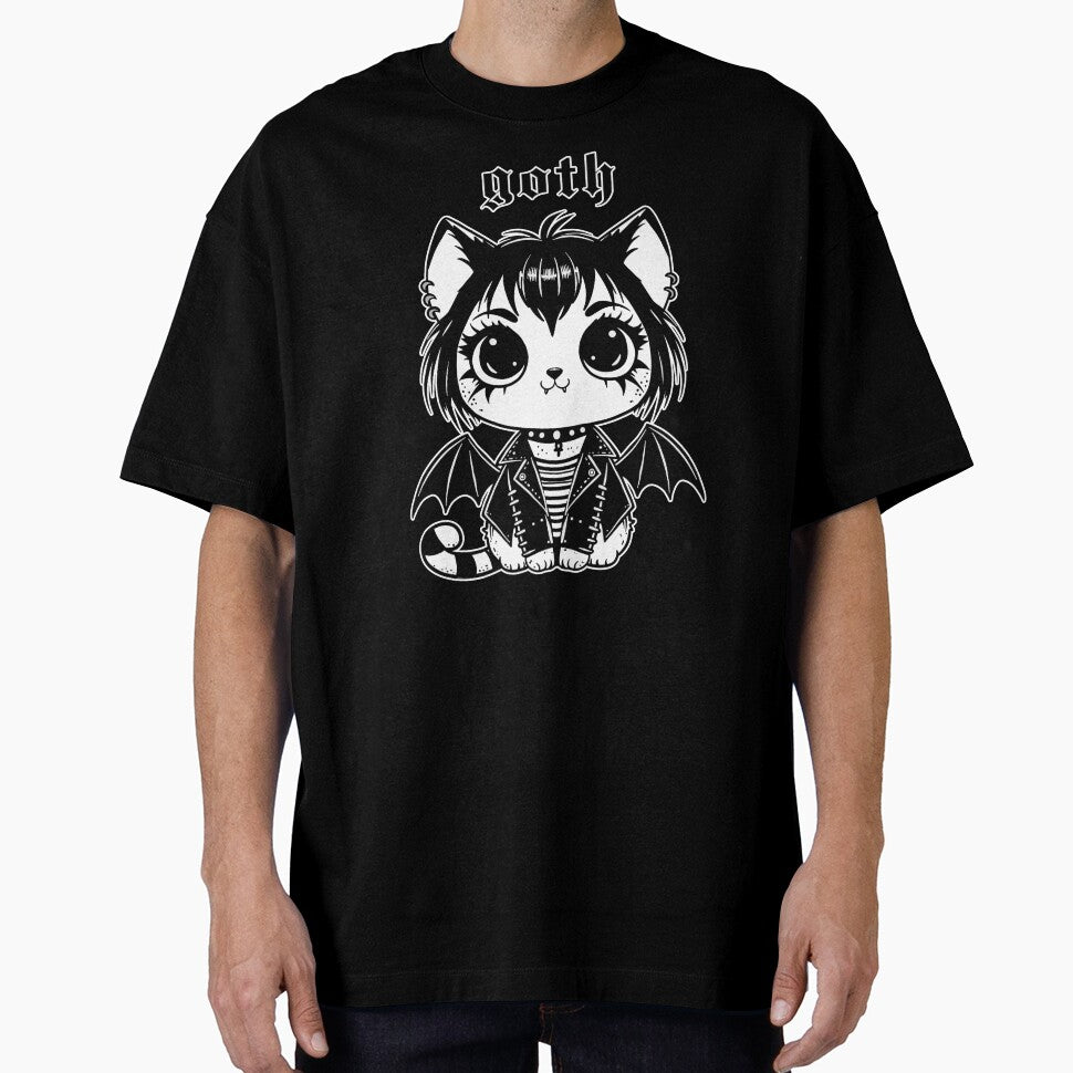 Goth Cat by KilkennyCat Art