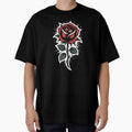 Single Rose Gothic Splatter Background Tattoo Dark Floral by Say It With Ink
