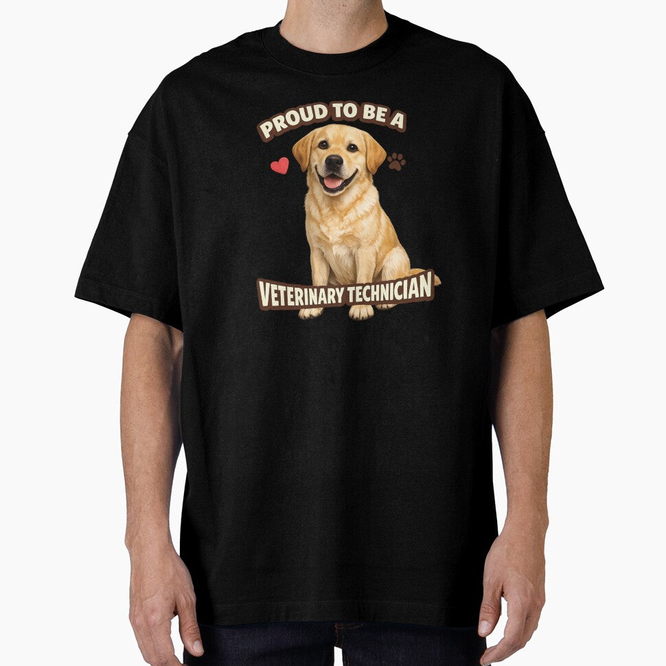 Proud to Be a Veterinary Technician Labrador Dog Vet Tech Pride Design by 486DesignCo
