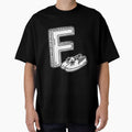 Illustration of Letter F Beside Flatshoes by rasagamastore
